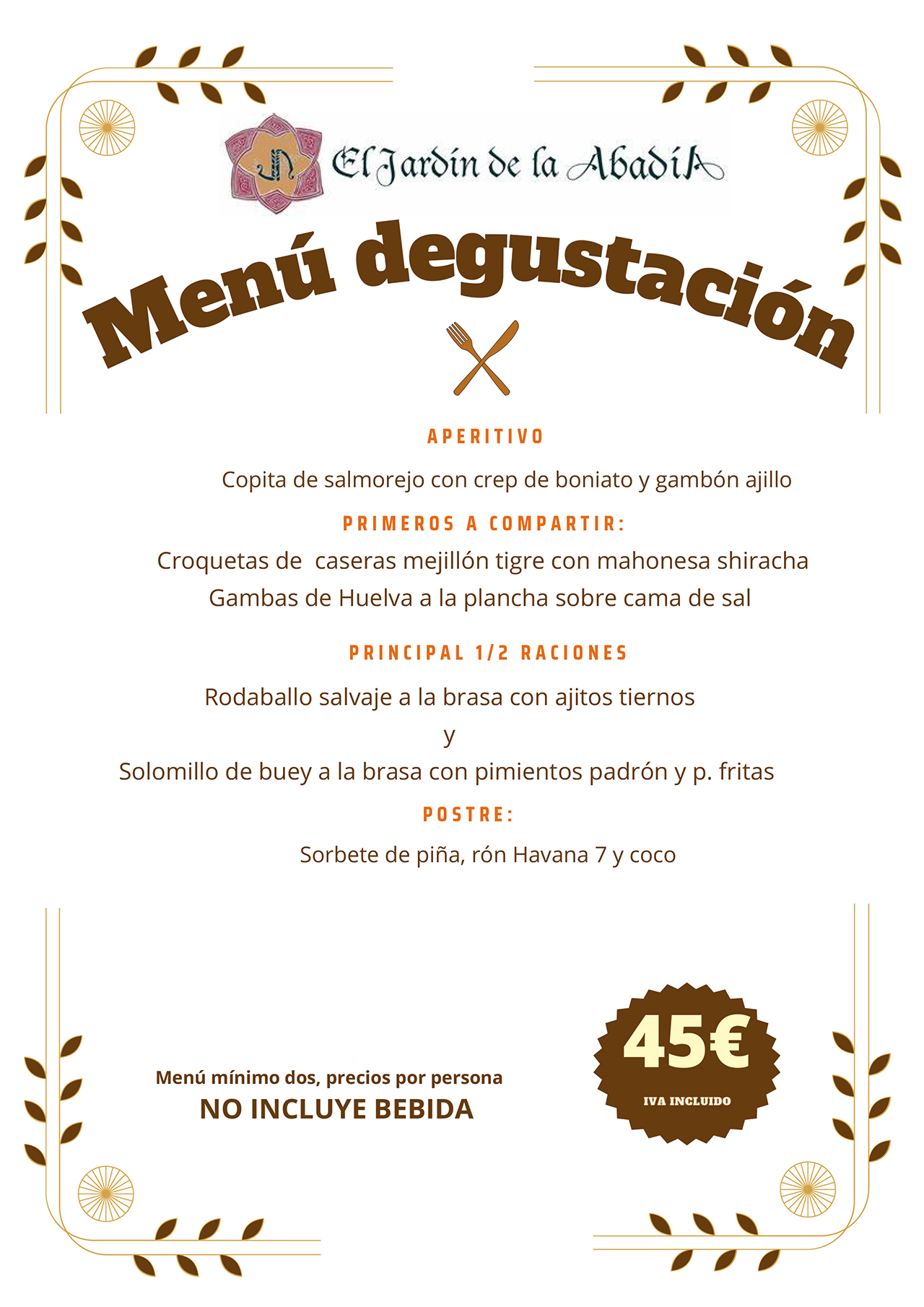 MENU LECHAZO